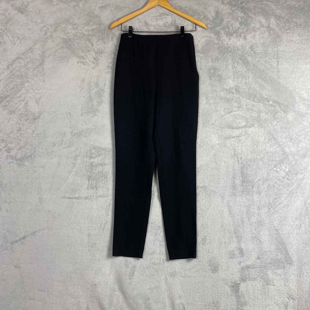 Babaton Atelier Womens High Waisted Slim Tapered Seamed Trousers Black Size‎ 6